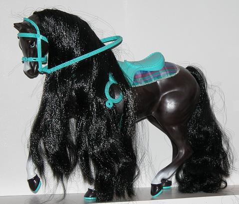 Schwarzes Prachtspferd