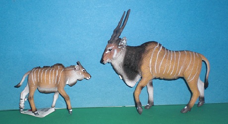 Riesen-Elenantilope und Baby