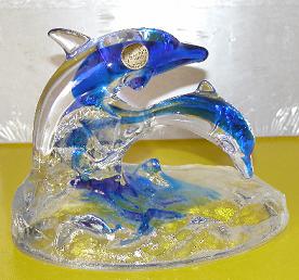 Delfine aus Glas