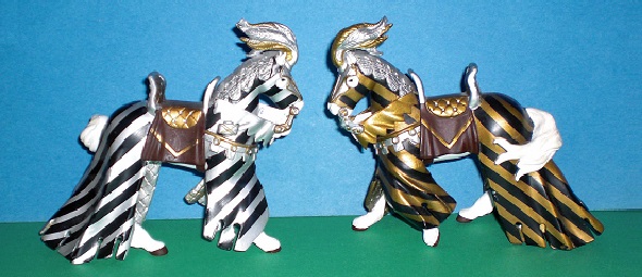 Turnierpferde silber und gold